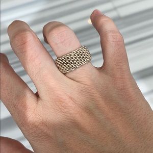 Tiffany & Co Mesh Silver Ring